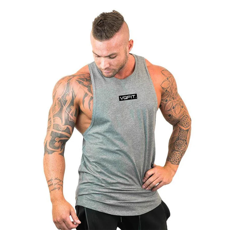 Brand Gyms Clothing Mens Bodybuilding Hooded Tank Top Cotton Sleeveless Vest Sweatshirt Fitness Workout Sportswear Tops Male