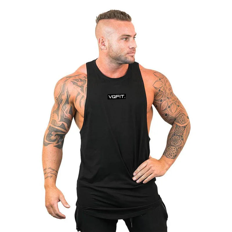 Brand Gyms Clothing Mens Bodybuilding Hooded Tank Top Cotton Sleeveless Vest Sweatshirt Fitness Workout Sportswear Tops Male